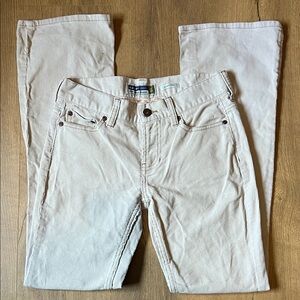 Old Navy Stretch Cream Corduroy Juniors Size 1